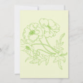 Spring Flowers Wedding Floral Weddings Kaart (Achterkant)