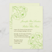 Spring Flowers Wedding Floral Weddings Kaart (Voorkant / Achterkant)