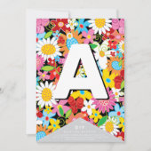 Spring Flowers Whimsical Garden DIY Bunting Banner (Voorkant)