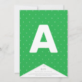 Spring Flowers Whimsical Garden DIY Bunting Banner (Achterkant)