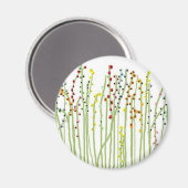 "SPRING FLOWERS" Wit Collectie Magneet (Voorkant / Achterkant)