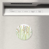 "SPRING FLOWERS" Wit Collectie Magneet (Insitu (Vaatwasser))