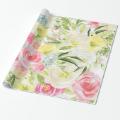 Spring Flowers Wrapping Paper – Prachtige Bloemen Cadeaupapier (Uitgerold)