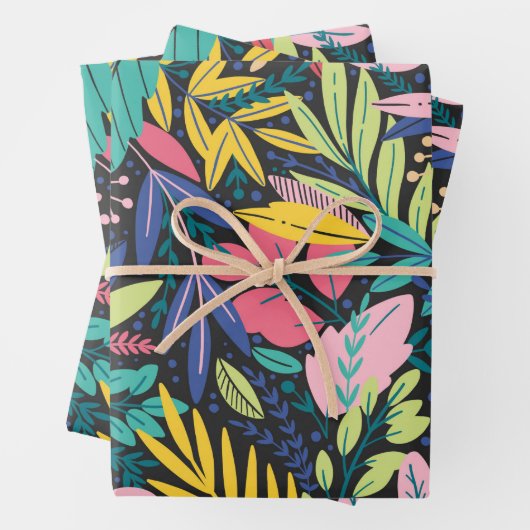 Spring Flowers Wrapping Sheets Inpakpapier Vel (In situ)