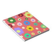 Spring Flowers Y2K Retro Patroon Notitieblok (Schuin)