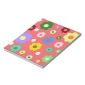 Spring Flowers Y2K Retro Patroon Notitieblok (Linkerzijde)