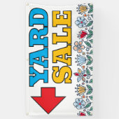 Spring Flowers Yard Sale Banner (Verticaal)