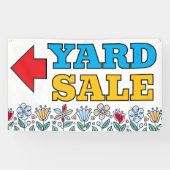 Spring Flowers Yard Sale Banner (Horizontaal)