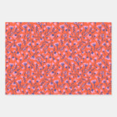 Spring Flowers Yellow Pink purp Botanical Floral Inpakpapier Vel (Voorkant 2)