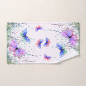 Spring Flying Butterflies Badhanddoek Set Bad Handdoek (Handdoek)