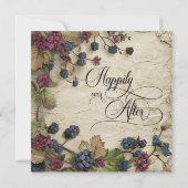 Spring Foliage Rustic Wedding Invitation Kaart (Achterkant)