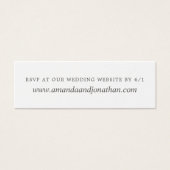 Spring Foliage Trouwantwoord op website RSVP Mini Visitekaartjes (Voorkant)