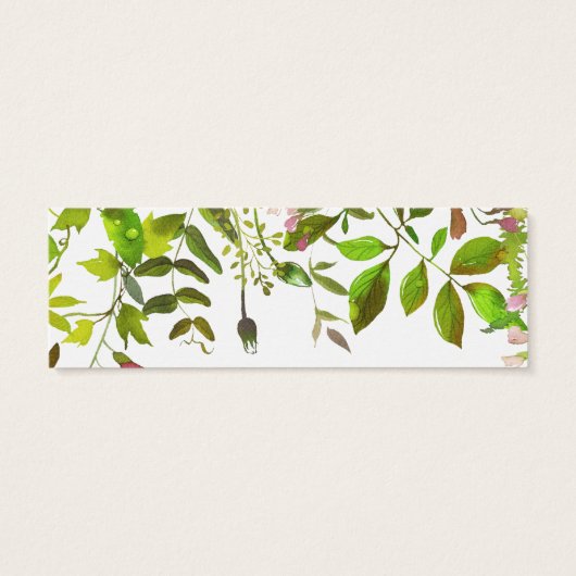 Spring Foliage Trouwantwoord op website RSVP Mini Visitekaartjes (Achterkant)