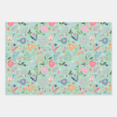 Spring Folk Art Gift Wrap Inpakpapier Vel (Voorkant 2)
