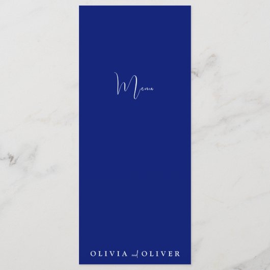 Spring Fondness Bruiloft Menu (Achterkant)