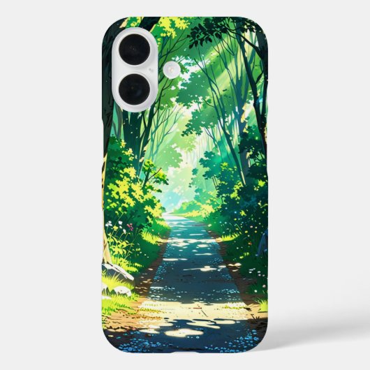 Spring Forest Trail - Anime Landschap Case-Mate iPhone Case (Achterkant)