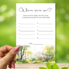 Spring Forest Waar waren we vrijgezellenfeest spel