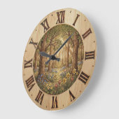Spring Forest - Wall Clock Grote Klok (Hoek)