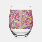 Spring Forward Floral Wijnglas Zonder Voet (Links)