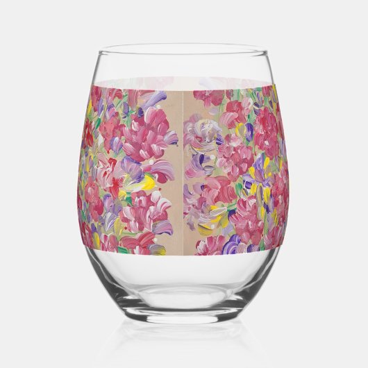 Spring Forward Floral Wijnglas Zonder Voet (Links)