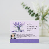 Spring Forward vastgoedmarketing Briefkaart (Staand voorkant)