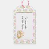 Spring Fox Baby shower Cadeaulabel (Achterkant)