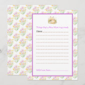 Spring Fox Baby shower Kaart (Voorkant / Achterkant)