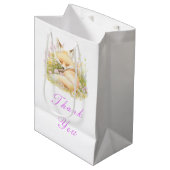 Spring Fox Baby shower Medium Cadeauzakje (Voorkant Gekanteld)