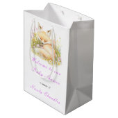 Spring Fox Baby shower Medium Cadeauzakje (Achterkant Gekanteld)