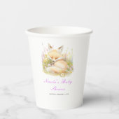 Spring Fox Baby shower Papieren Bekers (Voorkant)