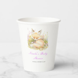 Spring Fox Baby shower Papieren Bekers
