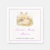 Spring Fox Baby shower Servet (Voorkant)