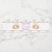 Spring Fox Baby shower Waterfles Etiket (Enkel label)