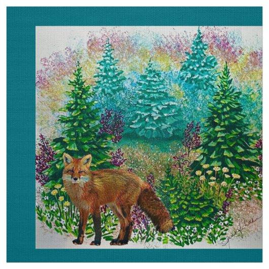 Spring Fox Fabric Stof (Swatch)