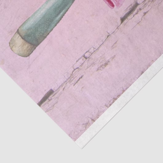 Spring French Bohéme Gardening Tools Tissuepapier (Detail)