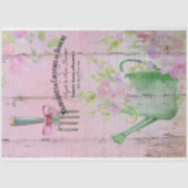 Spring French Bohéme Gardening Tools Tissuepapier (Voorkant)