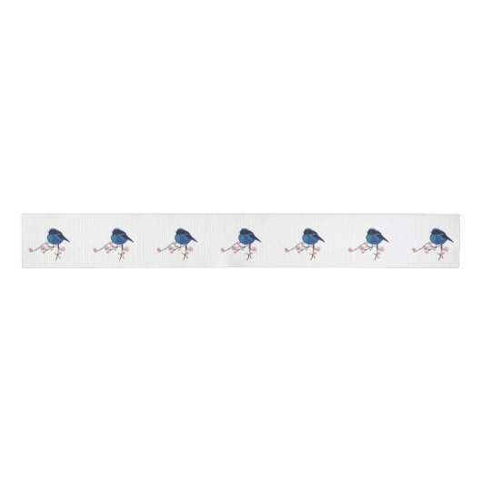 Spring Friend Bird Grosgrain Lint (Voorkant)