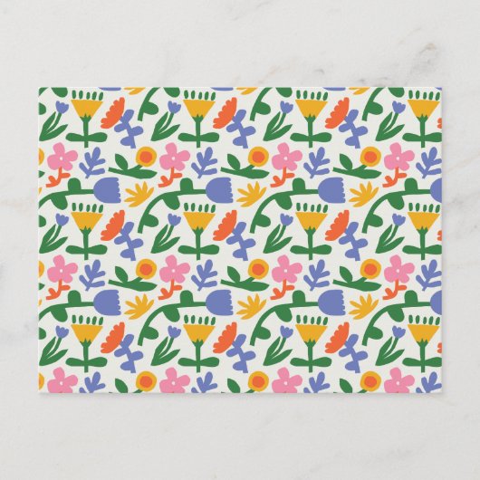 Spring Fun Floral Briefkaart (Voorkant)