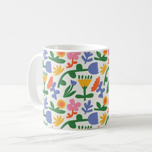 Spring Fun Floral Mok (Voorkant links)