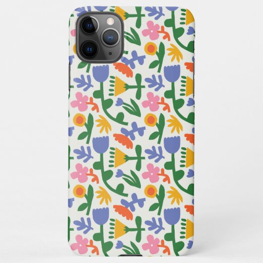 Spring Fun Floral Telefoon Case iPhone Hoesje (Achterkant)