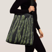 Spring Funny Green Leafs Typography Elegant Crossbody Tas (Dichtbij)