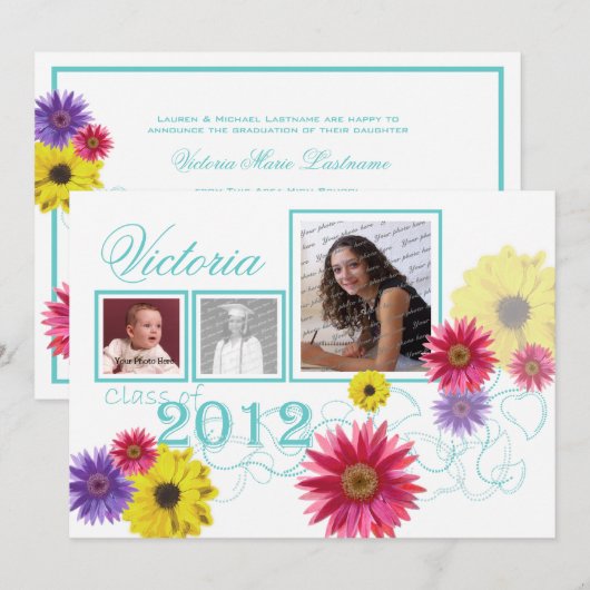 Spring Garden 2012 Afstuderen Tri Foto Kaart (Voorkant / Achterkant)