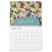 Spring Garden Abstract Bloemenschilderij 2025 Kalender (Feb 2026)