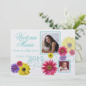 Spring Garden Afstuderen Twin Foto Kaart (Staand voorkant)