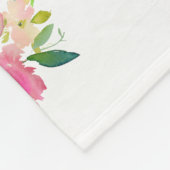 Spring Garden Baby Naam Maandelijkse Mijlpaal Foto Fleece Deken (Hoek)