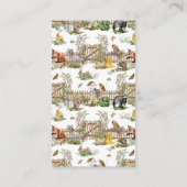 Spring Garden Baby shower Luierkrabbel Informatiekaartje (Achterkant)