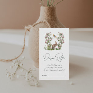 Spring Garden Baby shower Luierkrabbel Informatiekaartje