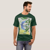 SPRING GARDEN BIRD GTRAPHIC ART T-SHIRT (Voorkant volledig)