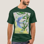 SPRING GARDEN BIRD GTRAPHIC ART T-SHIRT (Voorkant)