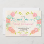 Spring Garden Bloemen Bruids Douche Uitnodiging (Voorkant)